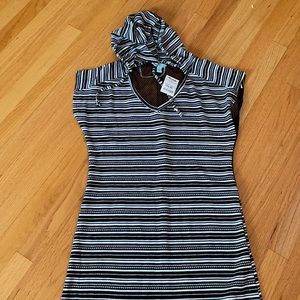Balance hooded beach cover up